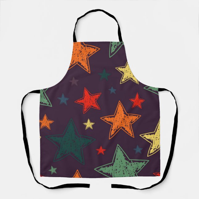 Stars pattern apron (Front)