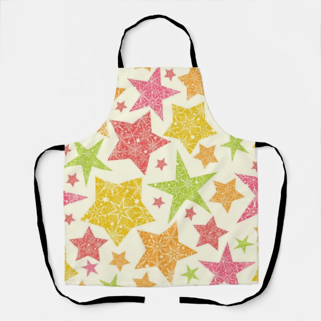 Stars pattern apron (Front)
