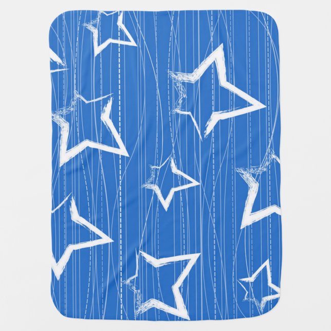 Stars pattern baby blanket (Front)
