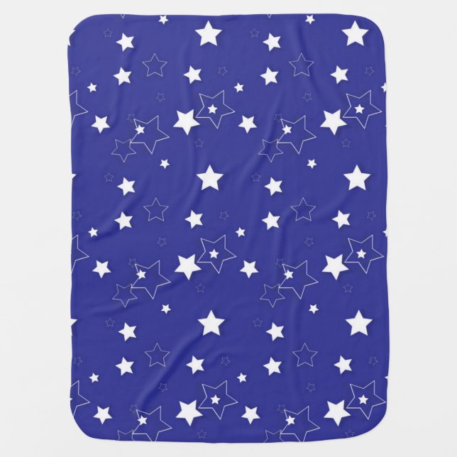 Stars pattern baby blanket (Front)