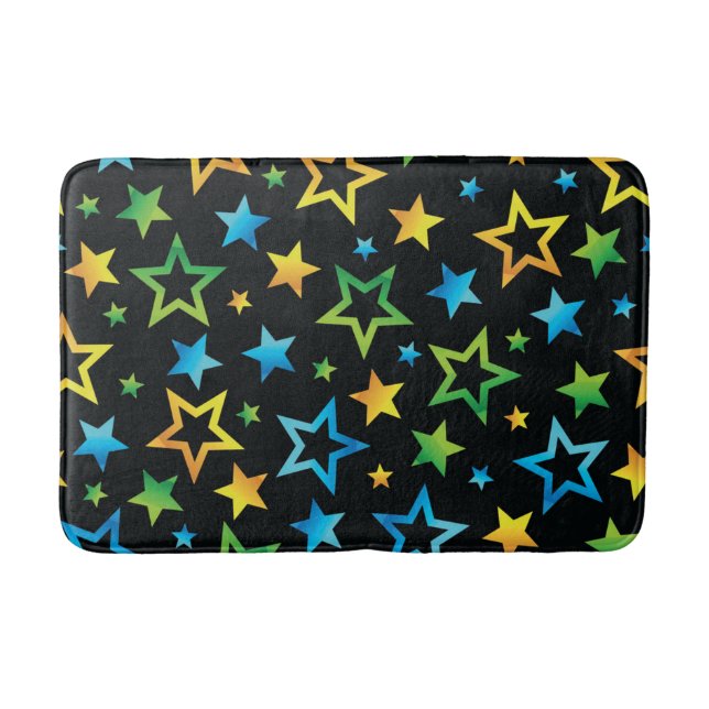 Stars pattern bath mat (Front)