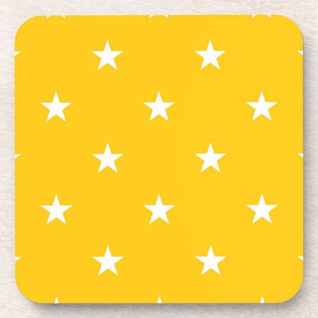 Stars pattern beverage coaster (Front)