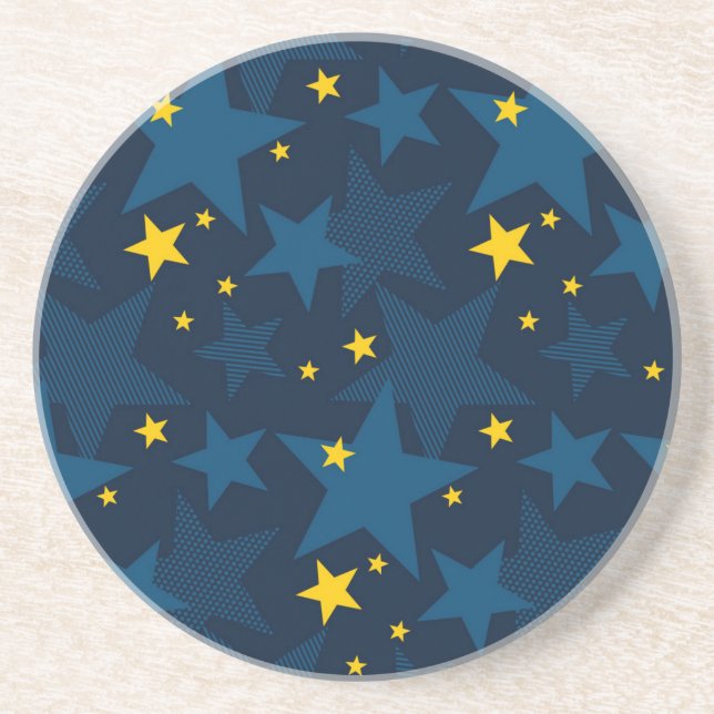 Stars pattern coaster (Front)