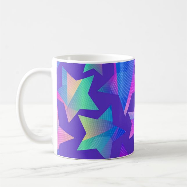 Stars pattern coffee mug (Left)