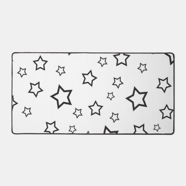 Stars pattern desk mat (Front)