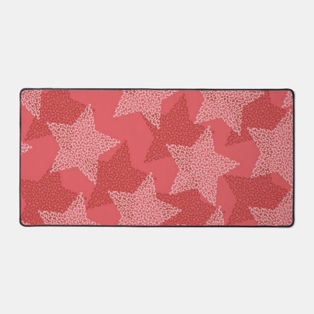 Stars pattern desk mat (Front)