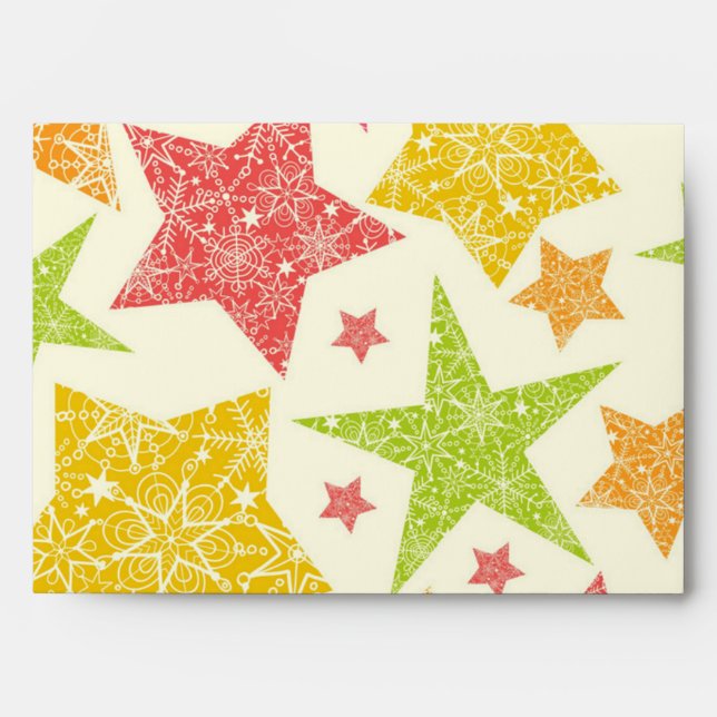 Stars pattern envelope (Front)