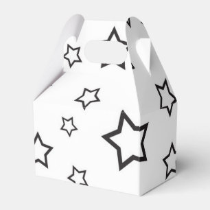 Stars pattern favor boxes