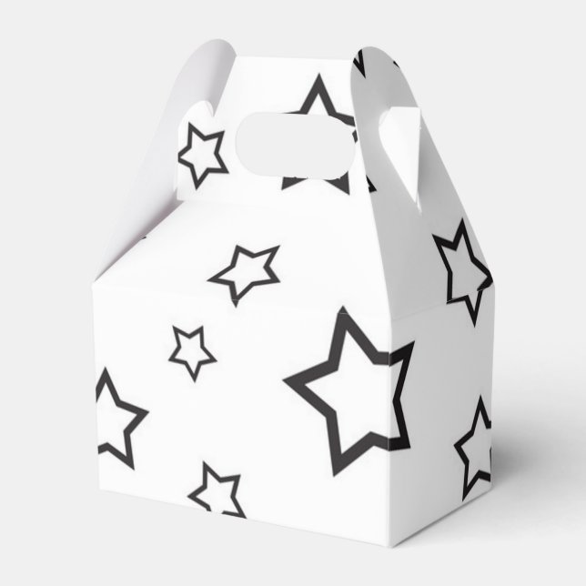 Stars pattern favor boxes (Front Side)