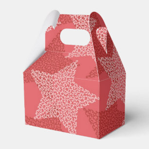 Stars pattern favor boxes