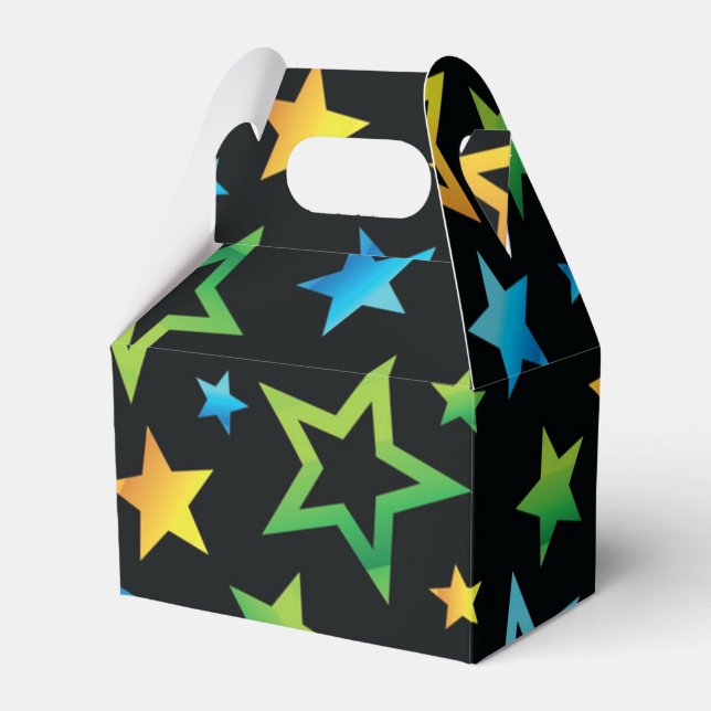 Stars pattern favor boxes (Front Side)