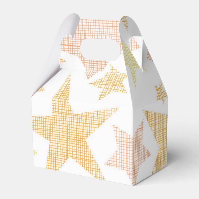 Stars pattern favor boxes (Front Side)