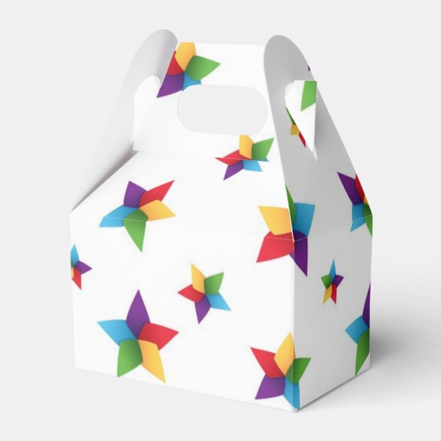 Stars pattern favor boxes (Front Side)