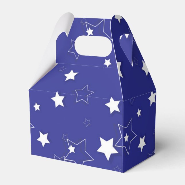 Stars pattern favor boxes (Front Side)