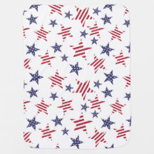 Stars pattern in color of the USA flag