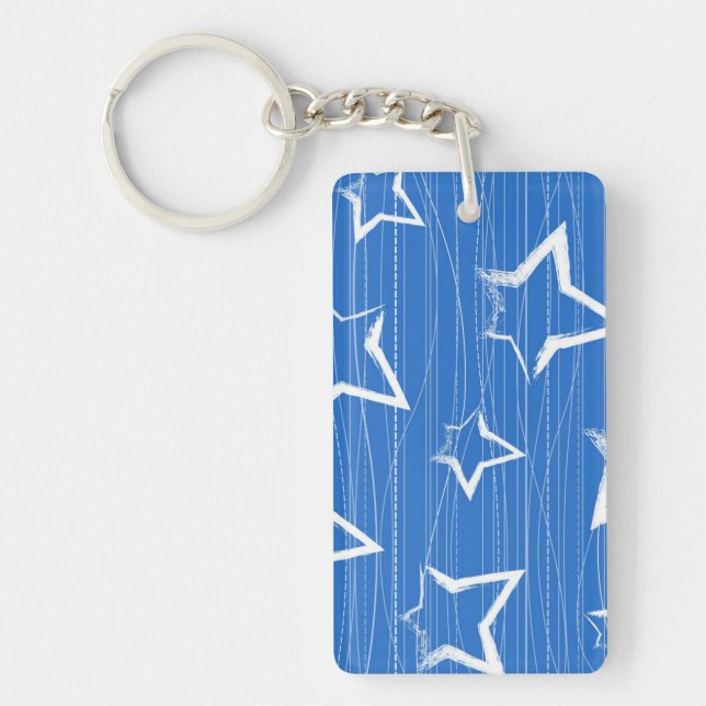 Stars pattern keychain (Front)