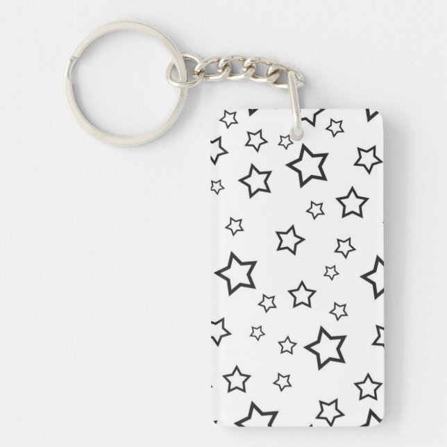Stars pattern keychain (Front)