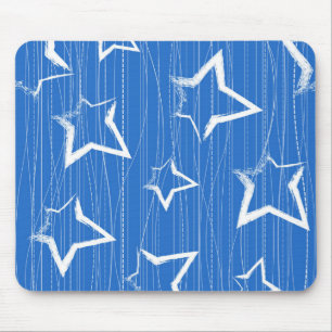 Stars pattern mouse pad