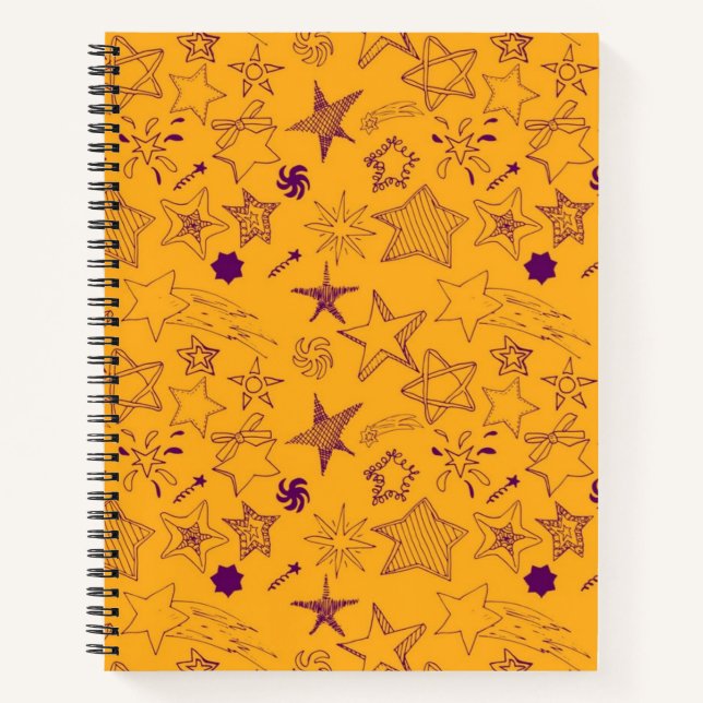 Stars pattern notebook (Front)