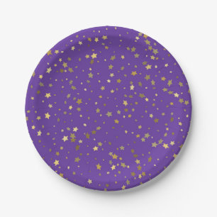 Stars pattern paper plates