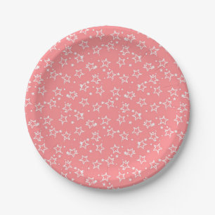 Stars pattern paper plates