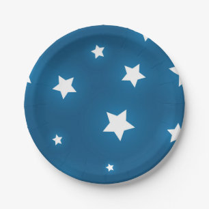 Stars pattern paper plates