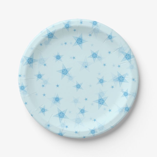 Stars pattern paper plates (Front)