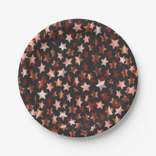 Stars pattern paper plates