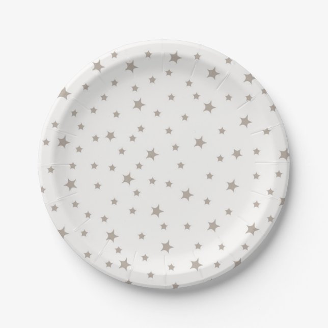 Stars pattern paper plates (Front)