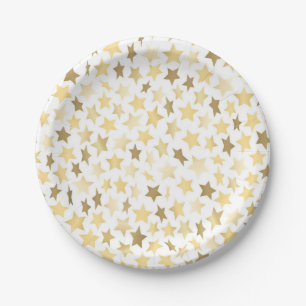 Stars pattern paper plates