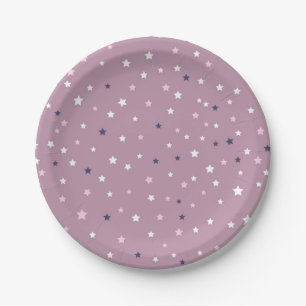 Stars pattern paper plates