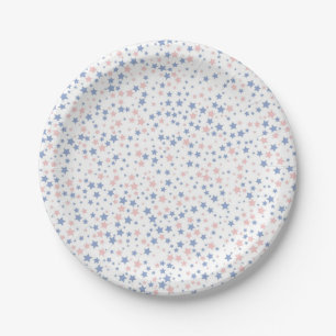 Stars pattern paper plates
