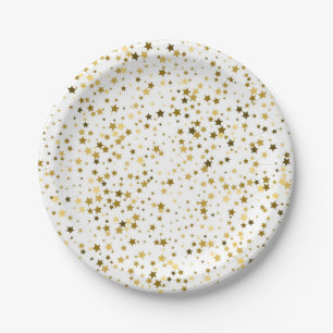 Stars pattern paper plates