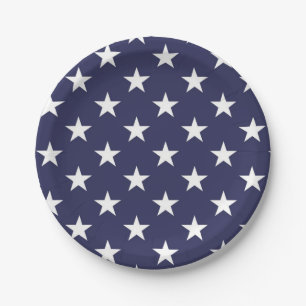 Stars pattern paper plates
