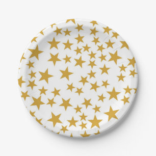 Stars pattern paper plates