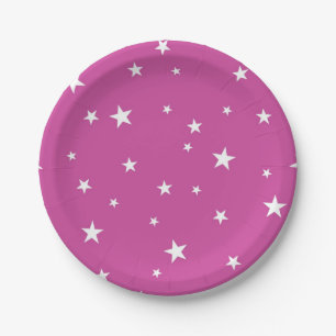 Stars pattern paper plates