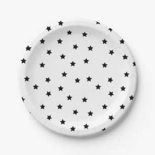 Stars pattern paper plates