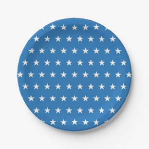 Stars pattern paper plates