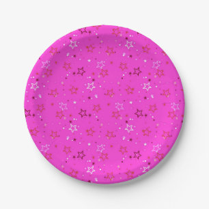 Stars pattern paper plates