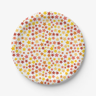 Stars pattern paper plates