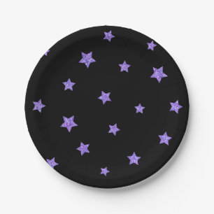Stars pattern paper plates