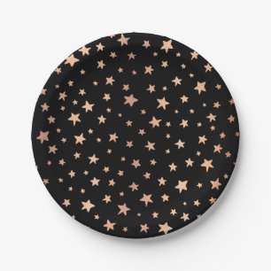 Stars pattern paper plates