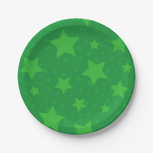 Stars pattern paper plates