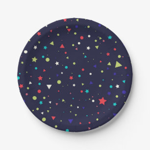 Stars pattern paper plates