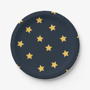 Stars pattern paper plates
