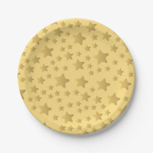 Stars pattern paper plates