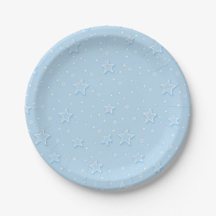 Stars pattern paper plates