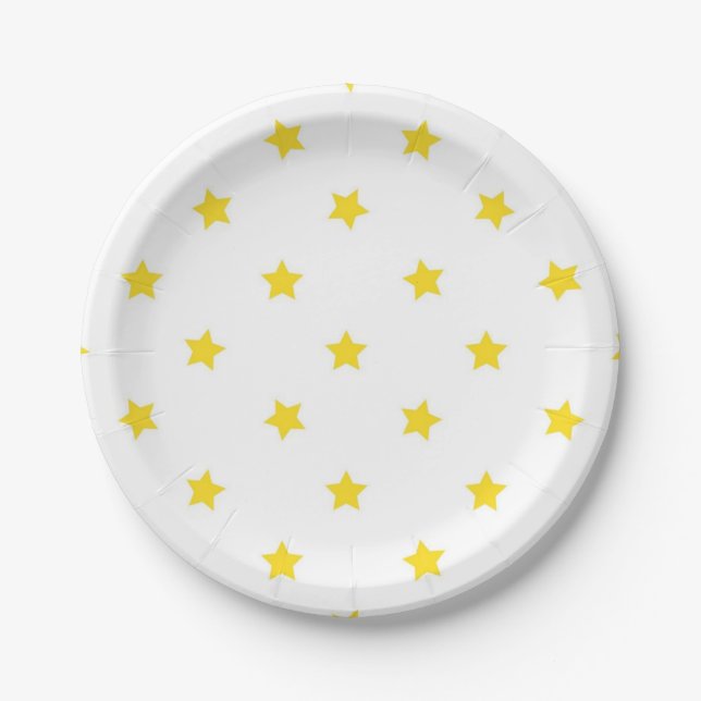 Stars pattern paper plates (Front)