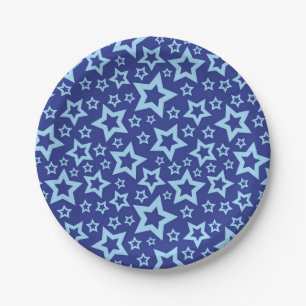 Stars pattern paper plates