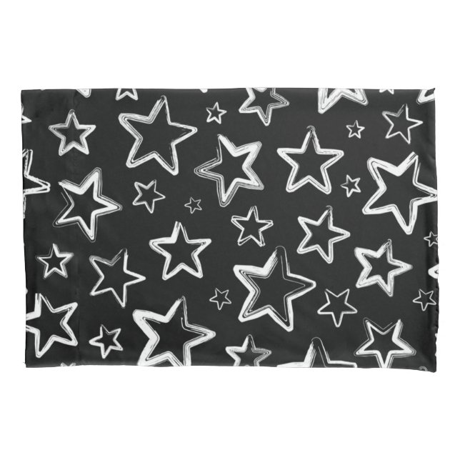 Stars pattern pillow case (Front)